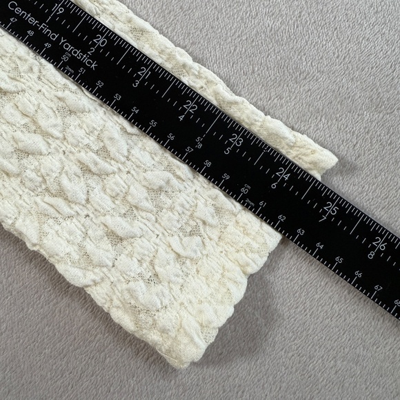 Sactuary Top Womens X Large Ivory Dreamgirl Lace Long Sleeve Button Up - Picture 10 of 11